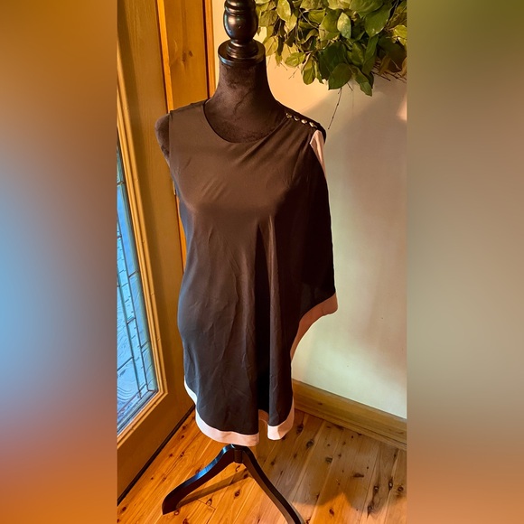 🔥Ted Baker London Just For You one-sided asymmetric drape tunic dress🔥 - Picture 2 of 15